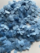 Niebieskie konfetti, konfetti na baby shower, konfetti na roczek, konfetti