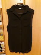 Czarna dłuższa koszula bez rękawów Missguided 38 M