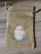 Worek woreczek jutowy Wielkanoc torebka