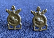 Korpusówki wojsk budowlanych ZSRR. 2 sztuki.