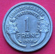 1  Frank 1938  r  -  Francja       stan !!