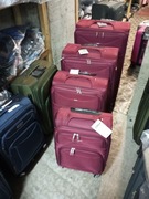 Walizka bardzo duża 140 litrowa z grubej codury na 4 kołach