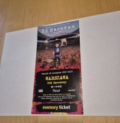 Ed Sheeran Memory ticket  PGE Narodowy 2022 r.