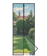 Moskitiera Drzwi magnetyczne 90x210 cm ochrona przed owadami czarna