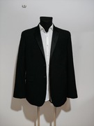 Czarna marynarka smokingowa marki Nicole Farhi używana rozmiar XL/XXL