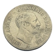 1 Talar 1843 A - ERNST AUGUST - HANNOVER - SREBRO