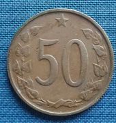 Moneta Czechosłowacja 50 Halerzy 1964