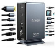 Stacja dokująca ORICO Thunderbolt 3 model TB3-S4 w kolorze srebrnym