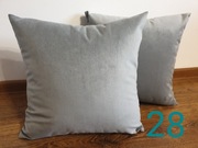 C028 poszewki na poduszki 45x45 szary welwet