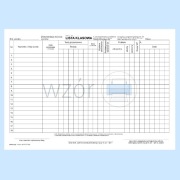 Hsz-4a Lista klasowa odwrócona nr 1-36 A4c/bl. 100k.