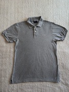 Szara elegancka bluzka z krótkim rękawem koszulka polo Gant M jak nowa