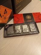 Zapalniczki benzynowe po typy Zippo zestaw 4 sztuki military helikopter