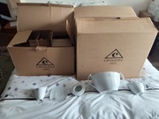 Zestaw obiadowo-kawowy dla 12 osób 71 el. Akcent Złoty Kwiat