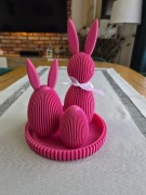 Ozdoba wielkanocna stroik zając jajko 