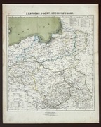 Poznań Warszawa Gdańsk Lublin mapa ca. 1860