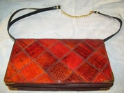 Torebka kopertówka skórzanna