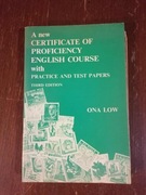 A new certificate of proficiency english course with practice and test