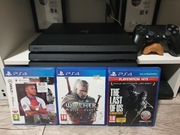 Playstation 4 PRO 1TB + pad + gry