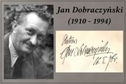 JAN DOBRACZYŃSKI - oryginalny autograf