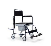 WÓZEK TOALETOWO TRANSPORTOWY VERMEIREN 139 SIEDZISKO Z ZAMYKANYM OTWOREM