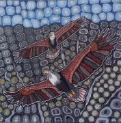 OBRAZ 100x100 Wojciech Janusiewicz"Orły tyrolskie"