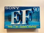 Kaseta SONY EF 90 super - NOWA, ZAFOLIOWANA FABRYCZNIE
