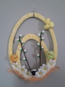 Wianek Wielkanocny na drzwi jajko