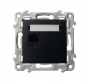 GNIAZDO KOMPUTEROWE RJ45 5e OSPEL SZAFIR GPK-1Z/K/m/33 CZARNY 2637