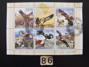 Ptaki , bloczki kasowane 86 [ 13 bloczków ]