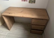 Biurko prostokątny Halmar 50 x 120 x 77 cm dąb artisan