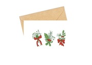 Pocztówka świąteczna z motywem jemioły