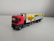 Herpa Renault Magnum Integral+naczepa dystrybucyjna EDEKA skrętna oś.