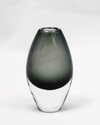 Skandynawski wazon kryształowy „Sommerso", G.Nylund, Szwecja, vintage, 60te