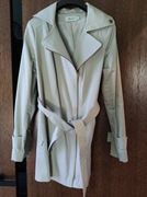 Merce Elegancki stylowy beżowy płaszcz 36 / S płaszczyk cienki przejściowy