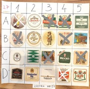 Podkładki, podstawki pod piwo po 2 zł zestaw za 35 zł, Nr27 cały świat 