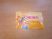 Stare puste opakowanie okładka Carmen Frezja 2007 mydło w kostce