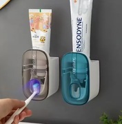 Dozownik Pasty do Zębów | Montaż na Ścianie | Uchwyt na Szczoteczki