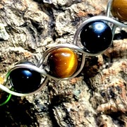 Bransoletka Onyks i Tygrysie oko