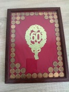 Obraz / Pamiątka na 60 urodziny – monety 1 Pfennig