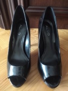 Szpilki Aldo z odkrytymi palcami, czarne, 38!