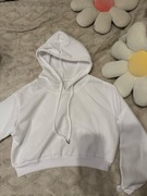 Bluza krótka biała roz S