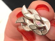 Srebrne Kolczyki Masa Perłowa