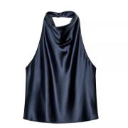 L 40 Zara top halter granatowy nowy