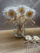 Mydełko podziękowanie Stokrotka na patyczku chrzest urodziny komunia,okazja