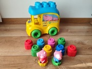 CLEMENTONI BABY Clemmy Autobus Świnka Peppa Pig 17248 pojemnik z klockami