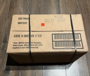 Amerykańskie racje żywnościowe MRE, karton 12 sztuk menu A