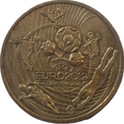 2 złote z 2012 rok - POLSKA UKRAINA EURO 2012 + FOLDER W PDF - O. M. OFERTĘ