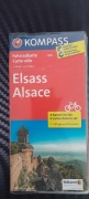 4x Mapa Alzacja (KOMPASS) 1:70 000 NIEM