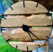 Zegar z drewna Loft  BUK DĄB 100cm rzemiosło prezent