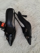 Piękne lakierowane szpilki na wygodnym ok 7cm obcasie 40